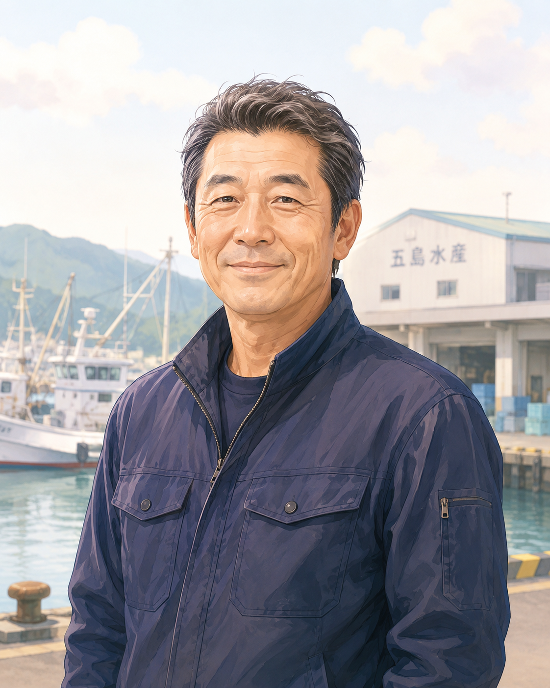 有限会社五島水産（仮） 代表 五島様（仮）のイメージ