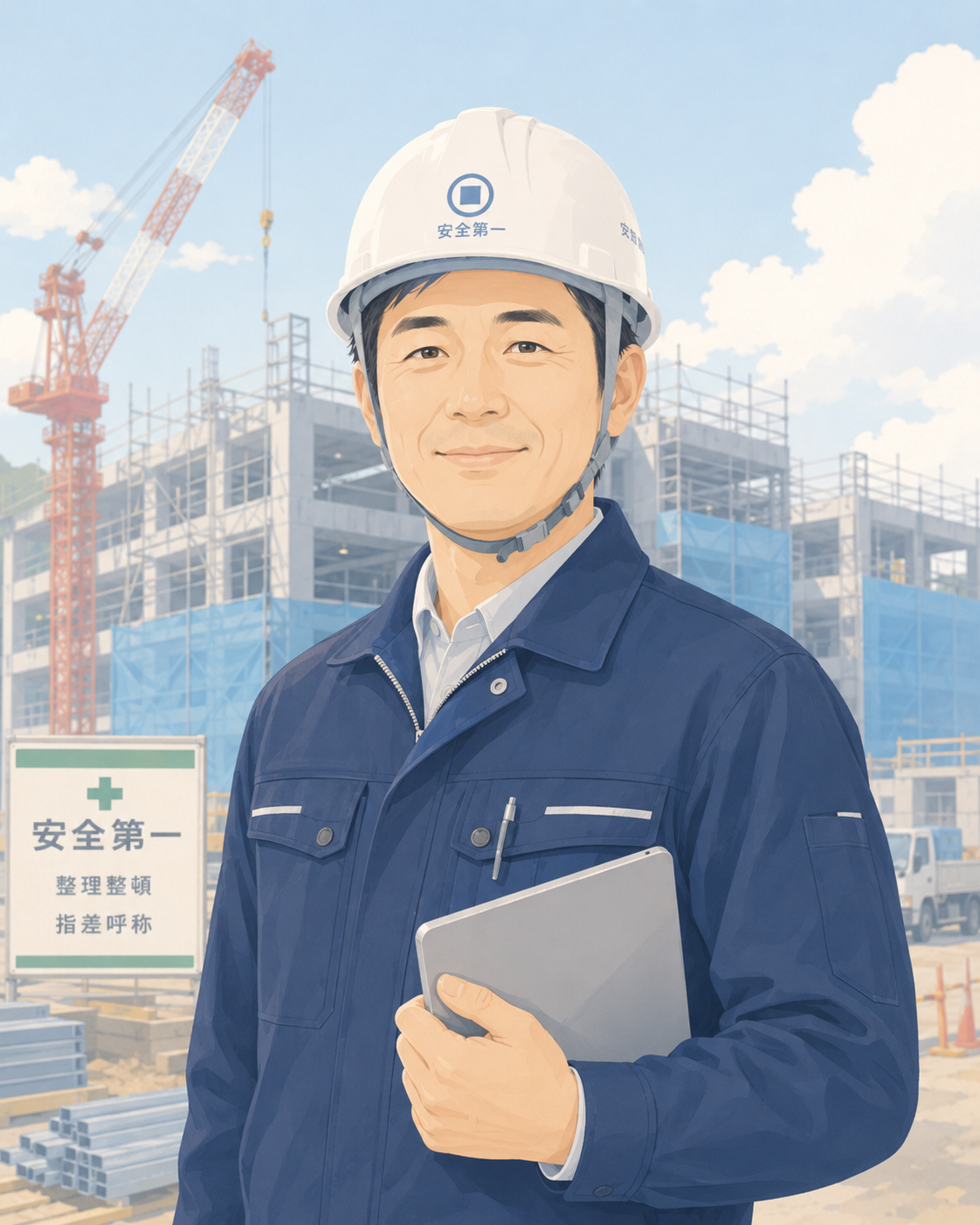 株式会社大浦建設（仮） 現場責任者 大浦様（仮）のイメージ